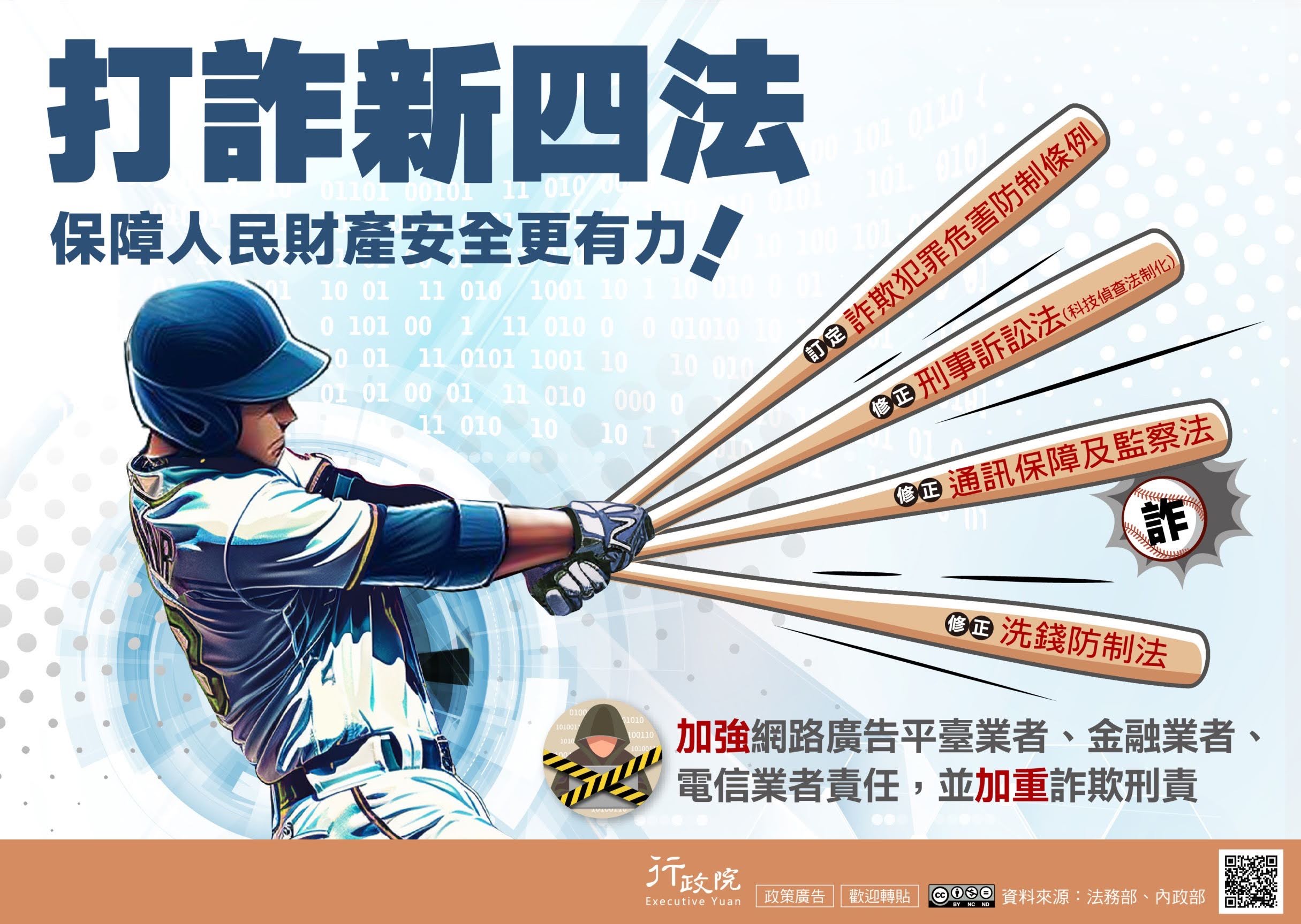 【防詐騙宣導】打詐新四法　保障人民財產安全更有力